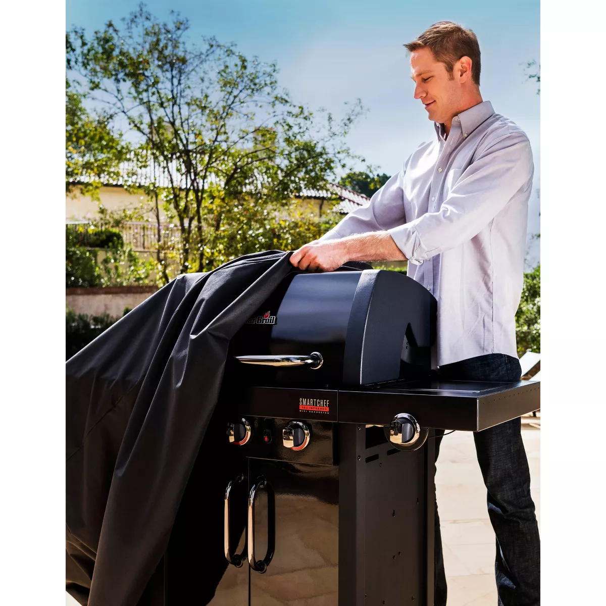 Char-Broil 3-4 Burner Performance Grill Cover - Black - Black