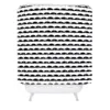 Little Arrow Design Co Mod Scallops Shower Curtain Black/White - Deny Designs