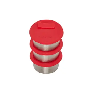Instant Pot Set of 3 Stainless Steel Small Cups with Lids