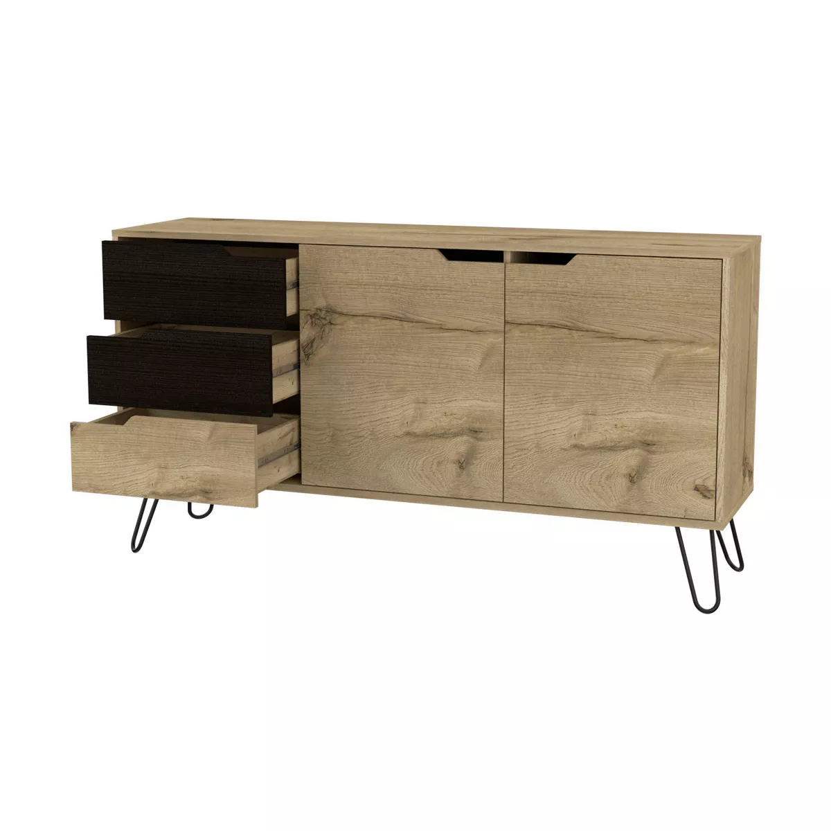 Aster 2 Door Sideboard Cabinet Light Wood - RST Brands