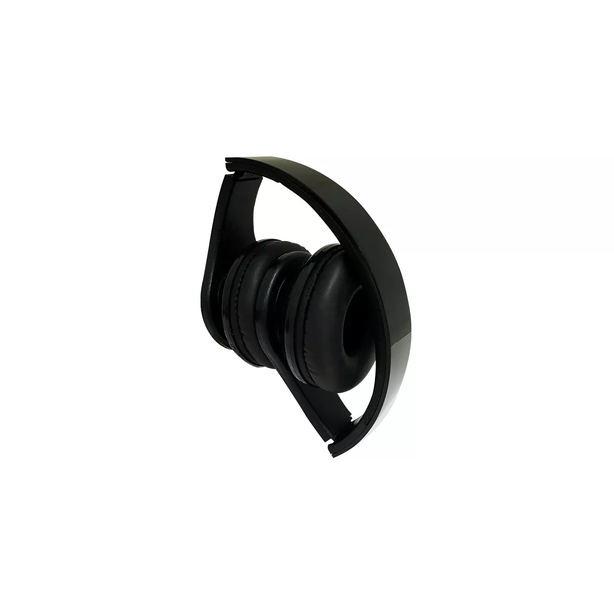 VisionTek Folding Stereo Headphones with Detachable Cable -BLACK - Stereo - Black - Mini-phone - Wired - 32 Ohm - 20 Hz 20 kHz - Over-the-head