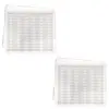 Elizabeth Ward Bead Storage Solutions 82 Piece Stackable Organizer Tray with Lid, 78 Tiny Compartments for Seed Beads and Crystals, Clear (2 Pack)
