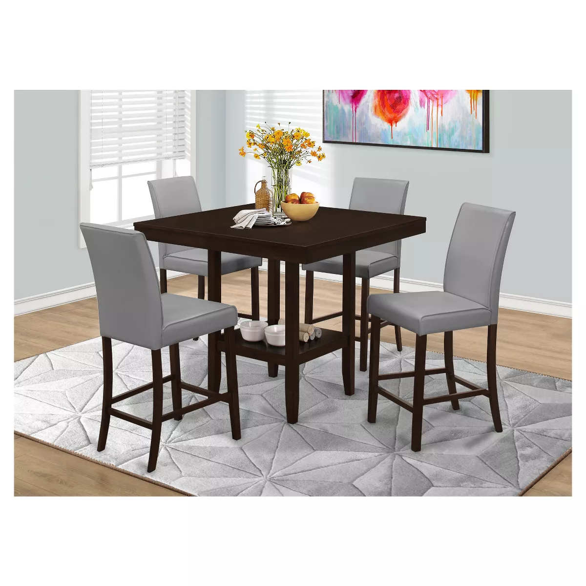 Dining Table - Counter Height - Cappuccino - EveryRoom