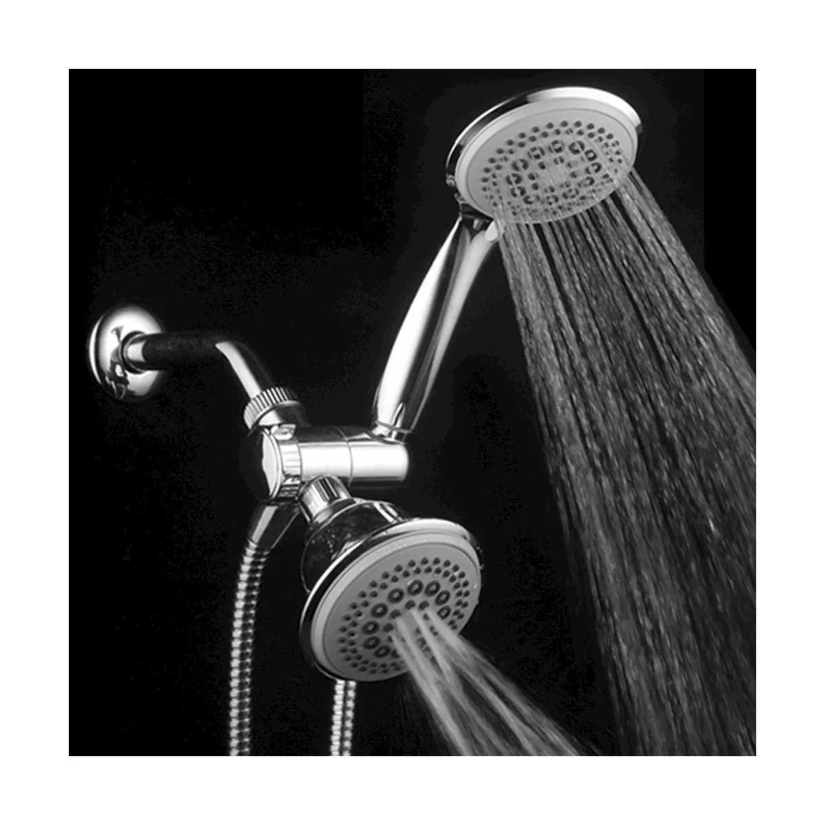 Dual Shower Head Ultra - Luxury Combo Shower System Chrome - Dreamspa