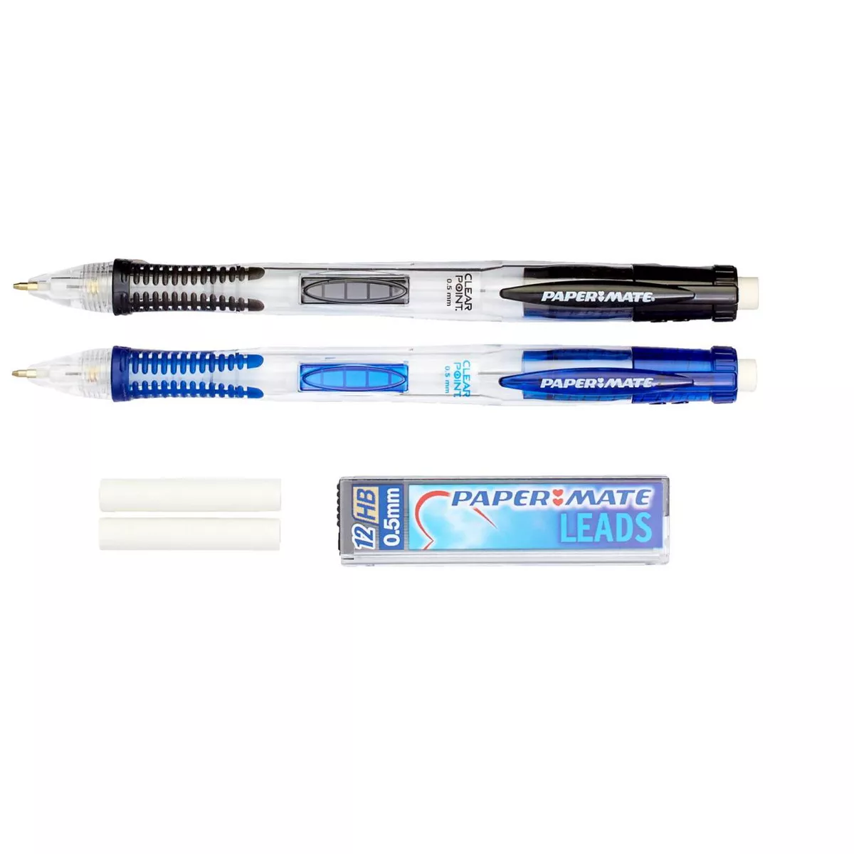Paper Mate Clearpoint Mechanical Pencil, 0.5 mm, pk of 2
