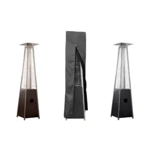 Square Glass Tube Patio Heater Commercial Cover - Gray - AZ Patio Heaters