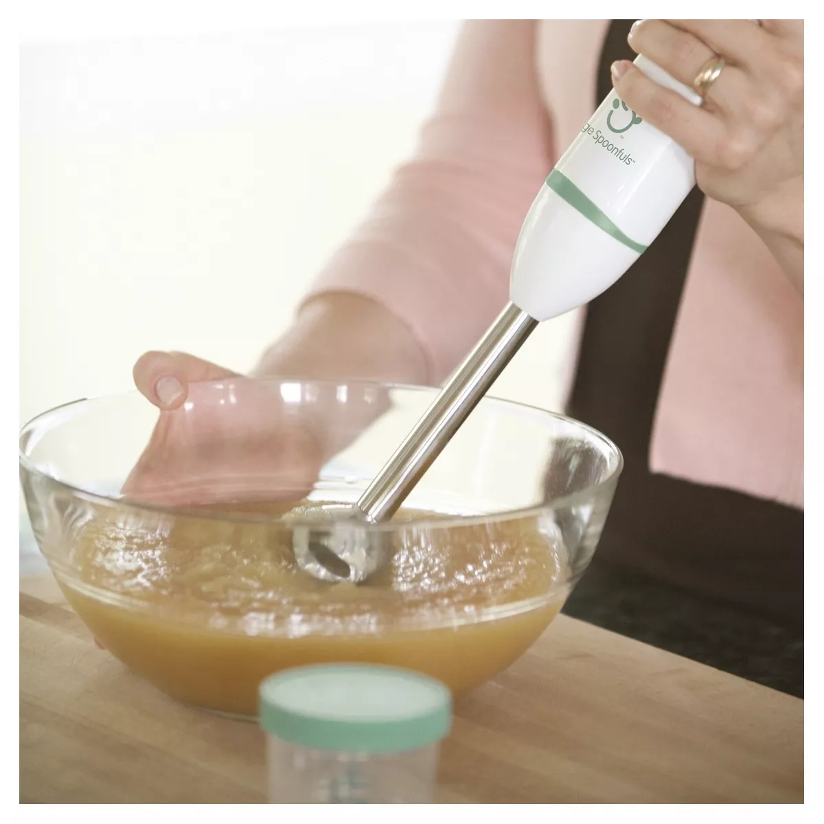 Sage Spoonfuls Puree & Blend Baby Food Immersion Blender & Processor - White