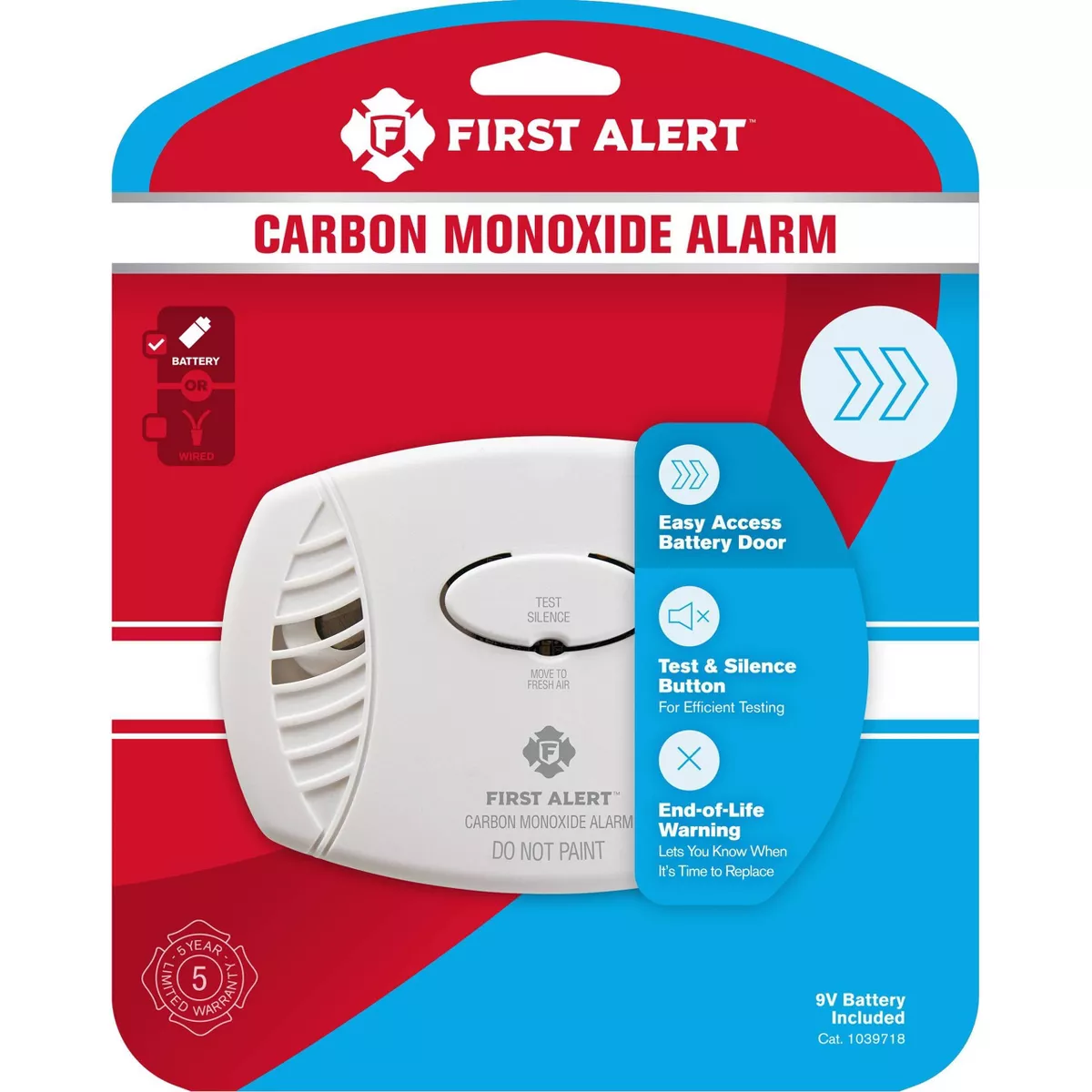 First Alert 2pk CO400CN2 Battery Powered Carbon Monoxide Detector