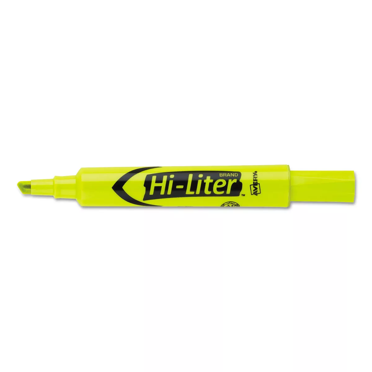 Avery HI-LITER Desk-Style Highlighters Chisel Tip Fluorescent Yellow 36/Box 98208