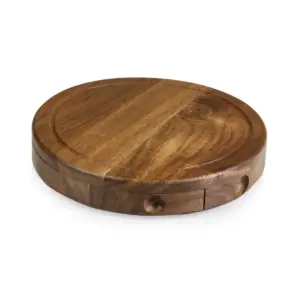 Acacia Round Cheese Board Set - Picnic Time