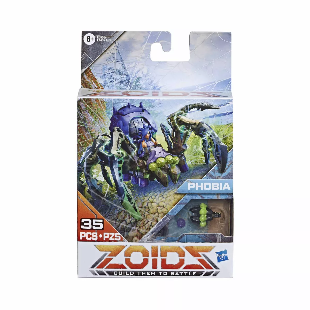 Zoids Mega Battlers Phobia - Spider-Type Buildable Beast Figure, Wind-Up Motion - Kids Toys Ages 8 and Up, 35 Pieces