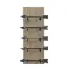 Wood Frame with Metal Arrow Wine Holder - 3R Studios