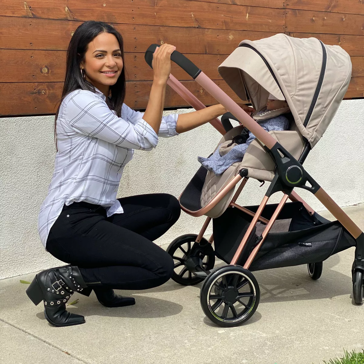 Your Babiie AM:PM Nude Victoria Full Size Stroller