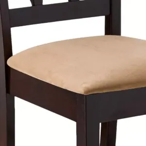 Coaster Home Furnishings Upholstered Hardwood Counter Height Stools Dining Room Chair Bar Stools, Cappuccino and Tan (Set of 2)