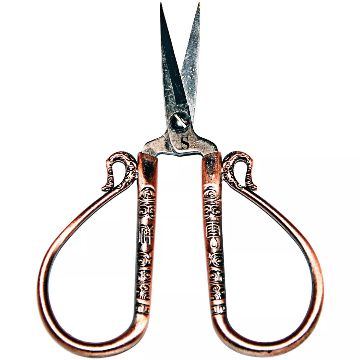 Sullivans Heirloom Embroidery Scissors 4"-Antique Copper Teardrop Handle