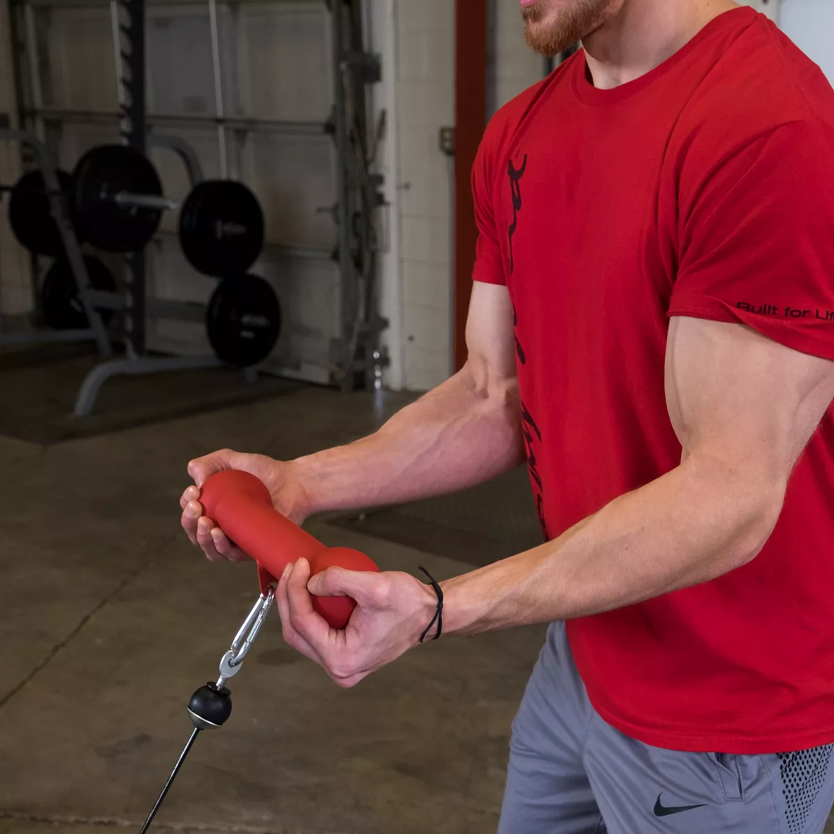 Body-Solid Tools Dog Bone Grips - Red