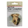 Car Coaster 2.5" Airedale Car Coaster Absorbant E & S Pet - Coasters