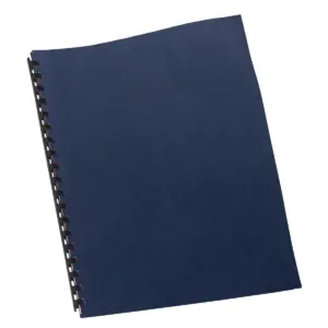 Swingline GBC Linen Textured Binding System Covers 11 x 8-1/2 Navy 200/Box 9742450