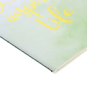 Paper Junkie 6-Pack A5 Watercolor Gold Foil Inspirational Quotes Ruled Notebook Journal (8.27 x 5.67 in, 80 Page)