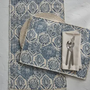 Split P Mosaic Tile Printed Table Runner - 72