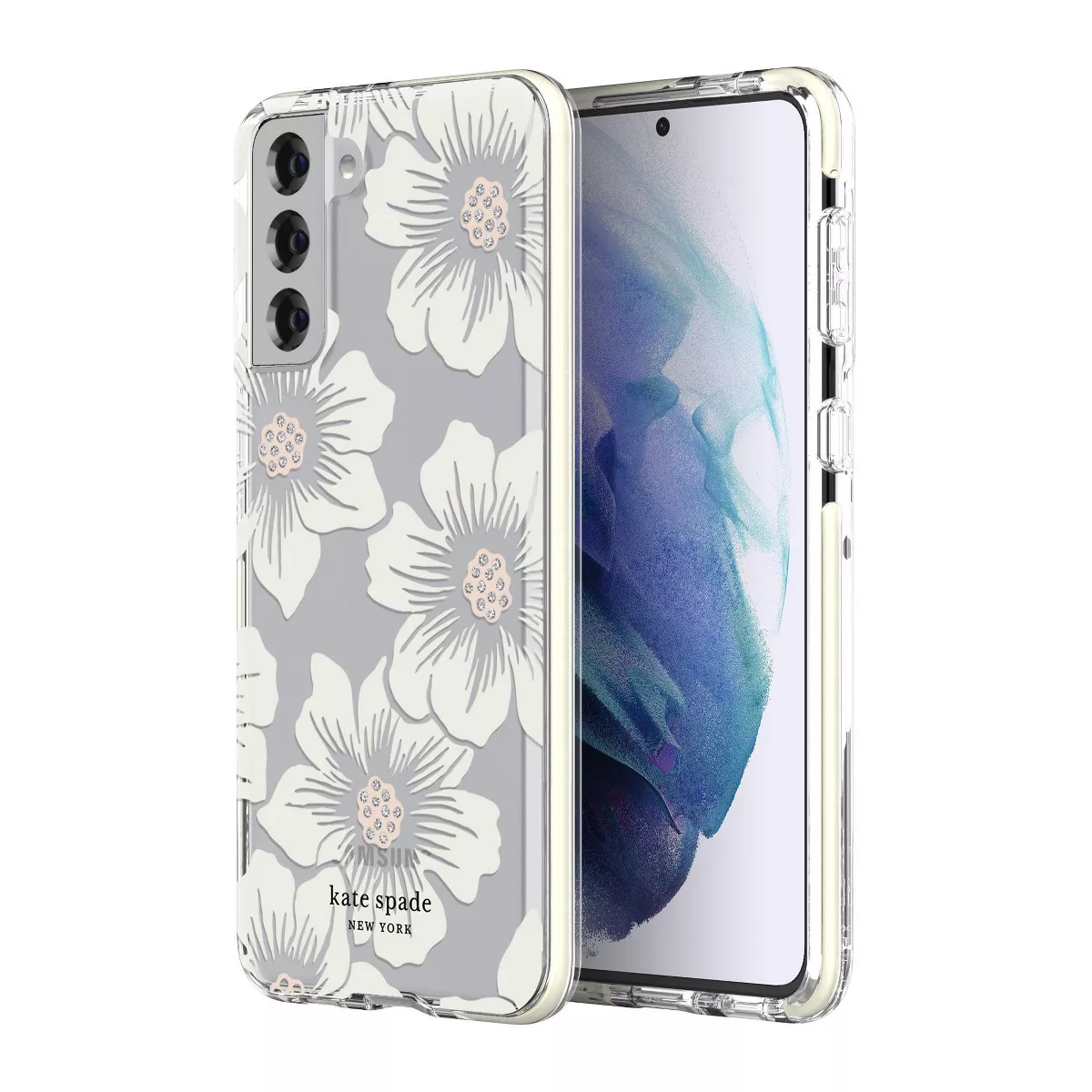 Kate Spade New York Defensive Hardshell Case for Samsung Galaxy S21+ - Hollyhock