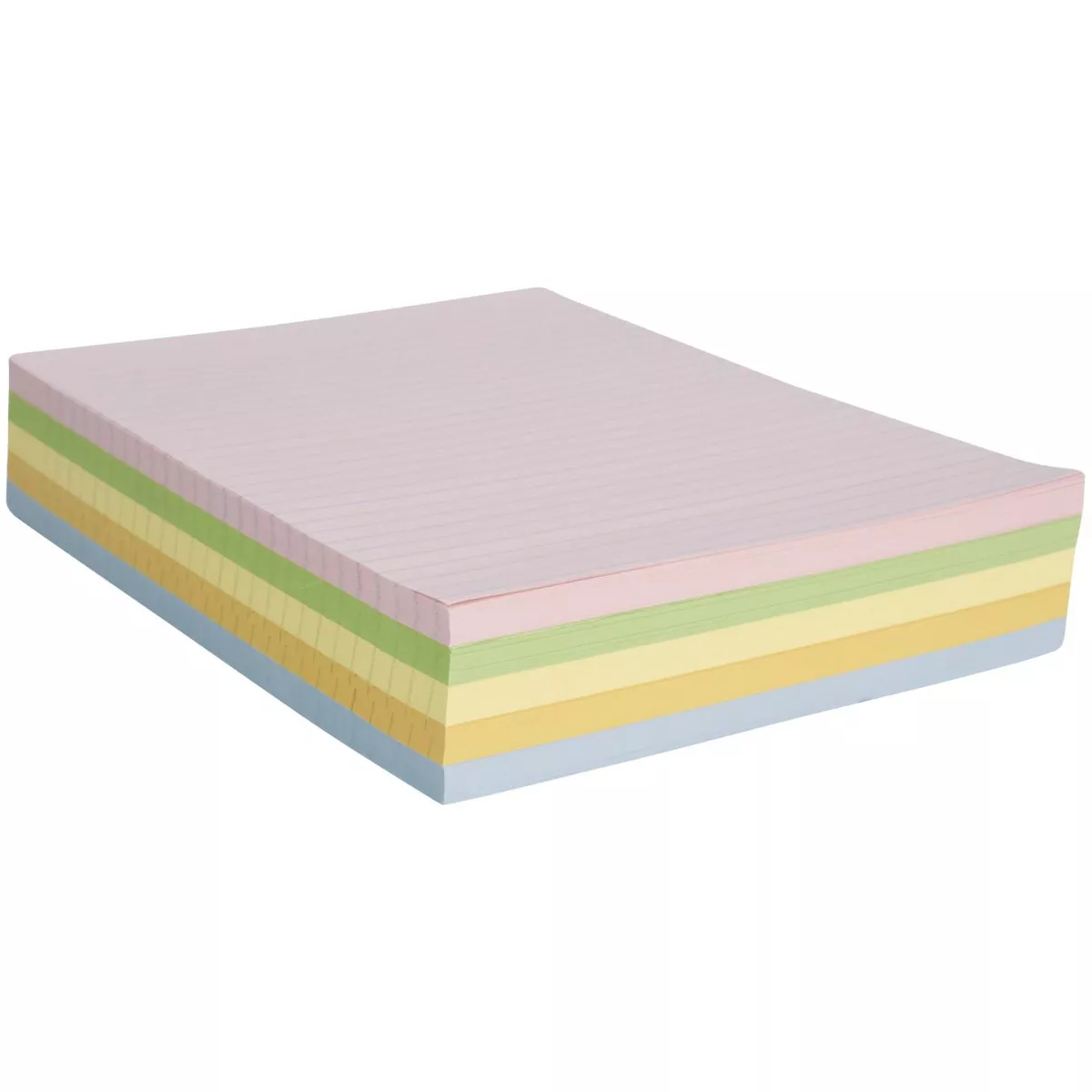 School Smart Colored Lined Paper for Kids, 8-1/2 x 11 Inches, 500 Sheets