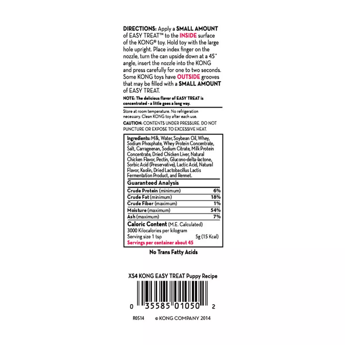 KONG Easy Treat Chicken Puppy Dog Treats - 8oz