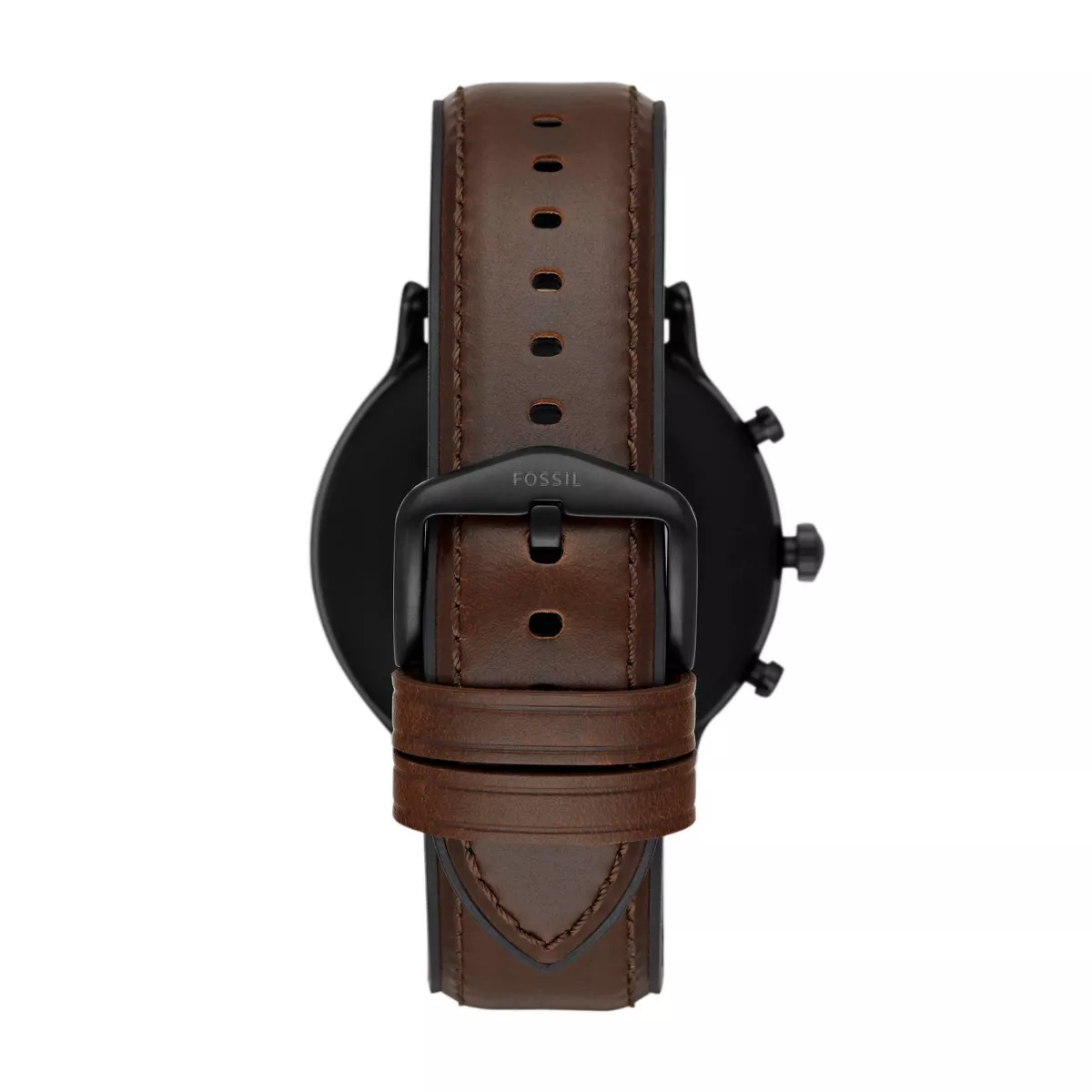 Fossil Gen 5 Smartwatch Carlyle HR 44mm - Black with Brown Leather