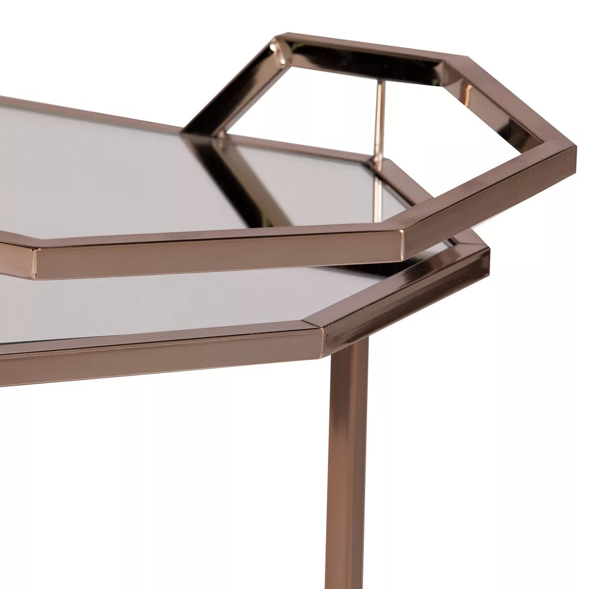 Arya Art Deco Bar Cart Gold - Aiden Lane