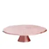 Old Dutch 12.5" Metal Lily Pad Cake Stand Rose Gold