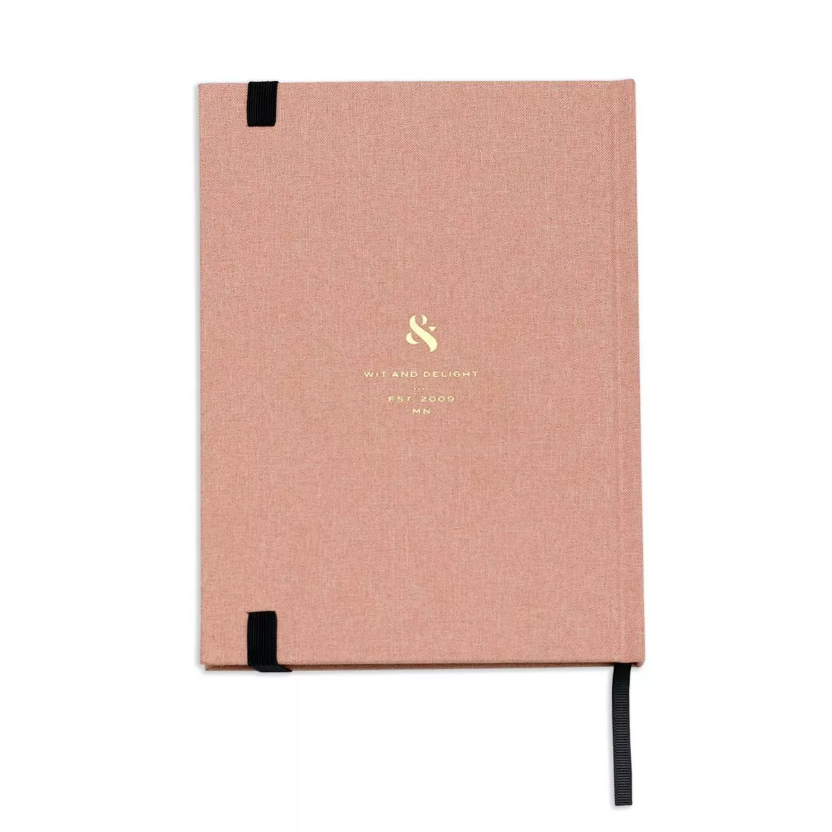 Wit & Delight Lined Journal Pink Linen Note to Self
