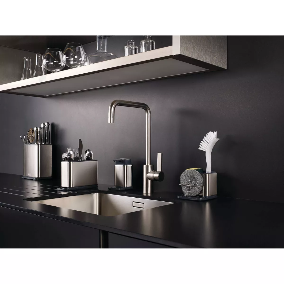 Joseph Joseph Surface Stainless-steel Sink Area organizer - Gray