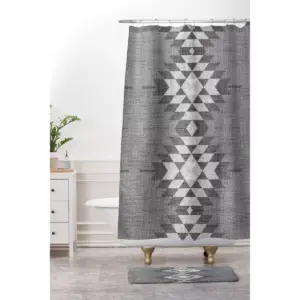 Holli Zollinger Diamond Shower Curtain Gray - Deny Designs