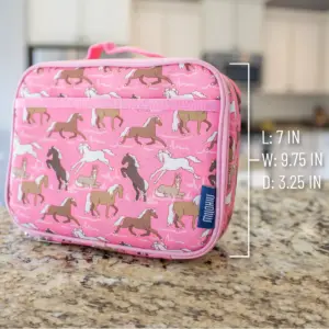 Wildkin Horses Lunch Box - Pink
