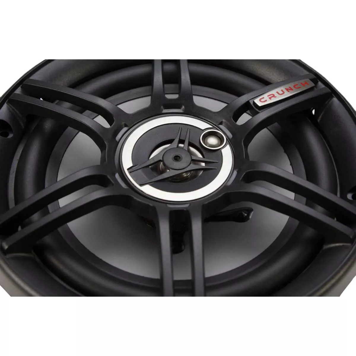 Crunch 300 Watts 6.5-Inch 3-Way 4 Ohms Steel Basket CS Speakers, Black | CS-653