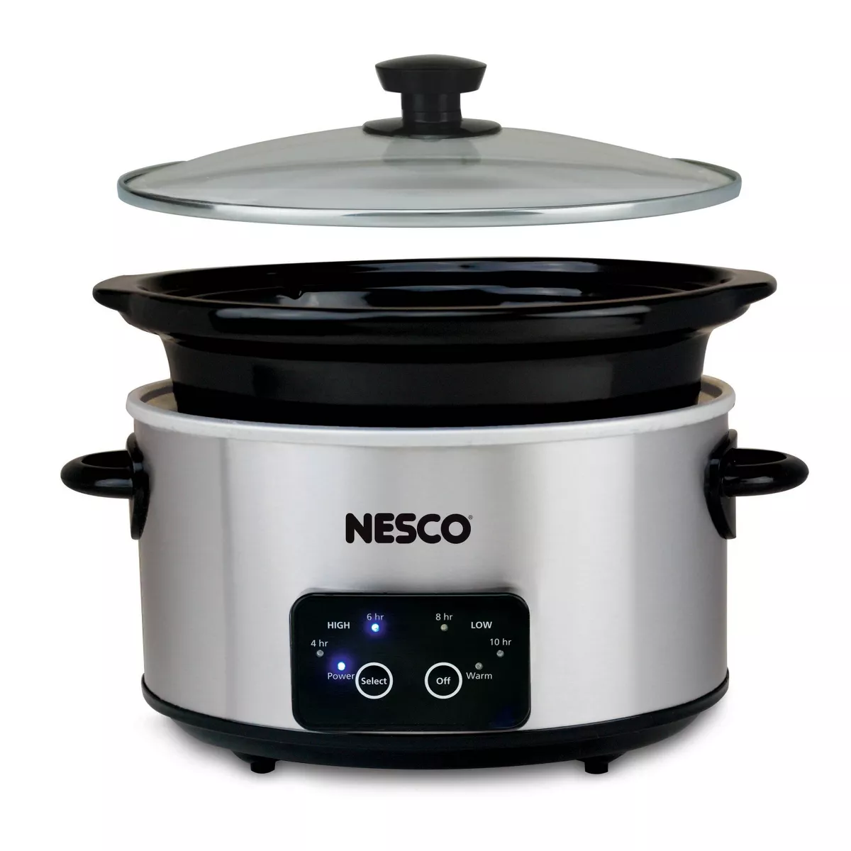NESCO Slow Cooker 4 Quart Digital Stainless Steel