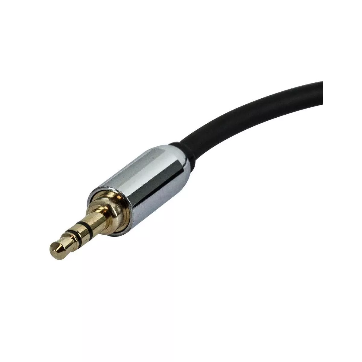 Monoprice Audio Cable - 6 Feet - Black | 3.5mm Male Plug to 3.5mm Female Jack Extension Cable for Mobile, Gold Plated