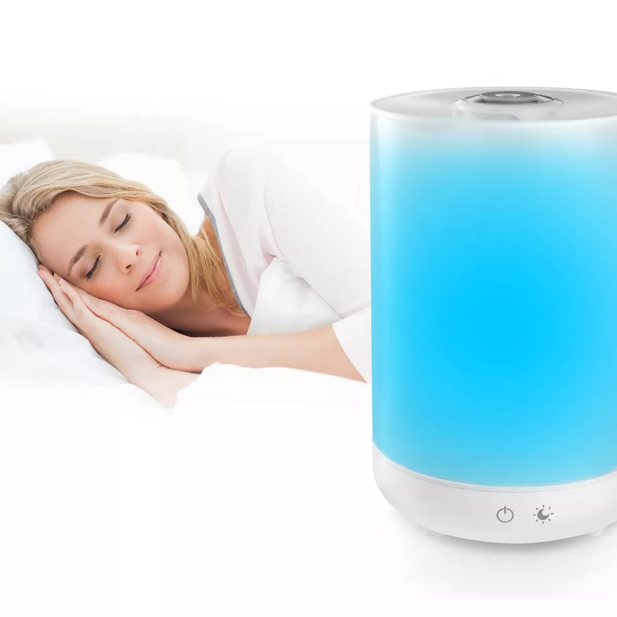 Bell + Howell Top Fill Ultrasonic Aroma Diffusing Color Changing Humidifier