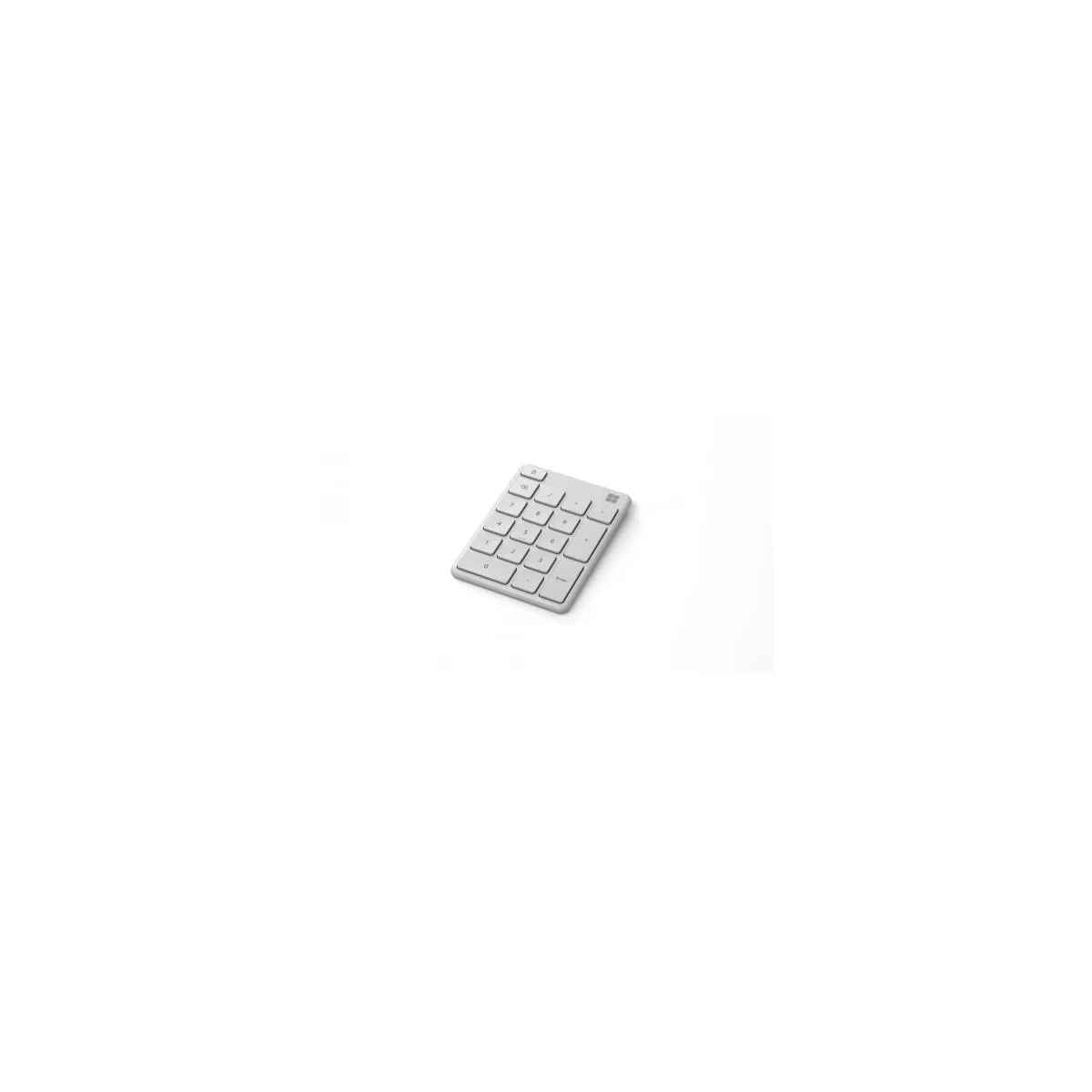 Microsoft Number Pad Glacier - Bluetooth 5.0 Connectivity - 2.4 GHz Frequency Range - Connect up to 3 devices - 1.3mm low profile key travel