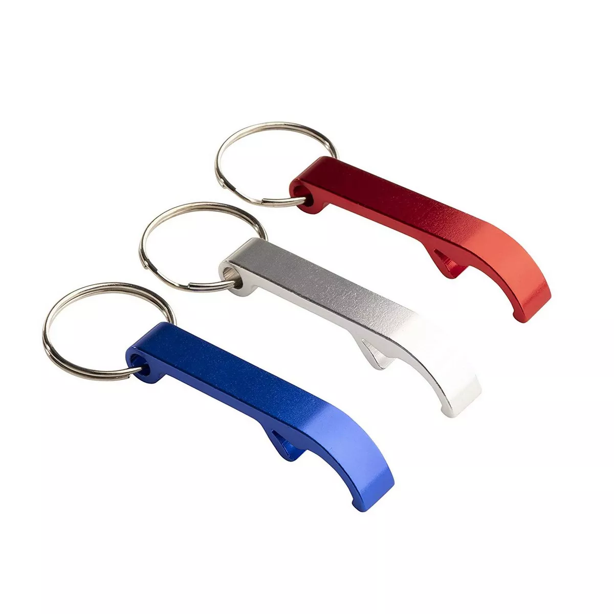 Juvale 24 Pack Bottle Opener Keychain, Metal Keychains with Beer Bottle Opener Pocket Size Bar Claw 6 Colors