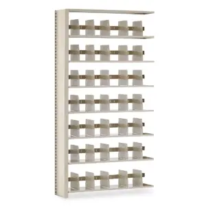 Tennsco Snap-Together Seven-Shelf Closed Add-On Unit Steel 48w x 12d x 88h Sand 128848ACSD
