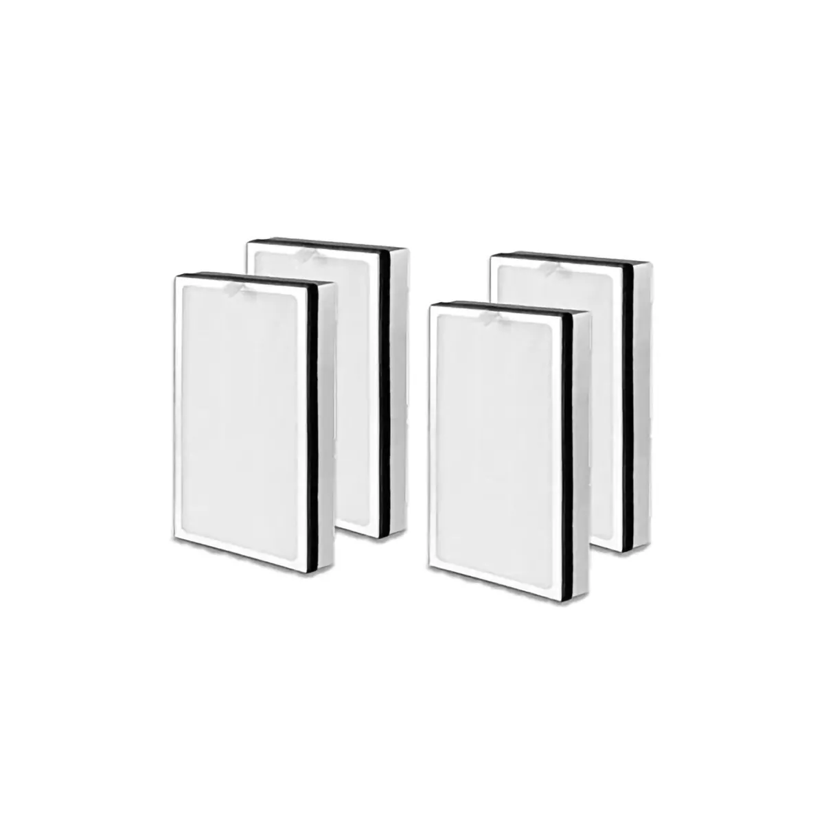Medify Air MA-25-S2 Medical Grade HEPA Table Top Air Purifier, Silver (2 Pack) and MA-25R-2 Air Purifier 3 in 1 Replacement Filter Set (2 Pair)
