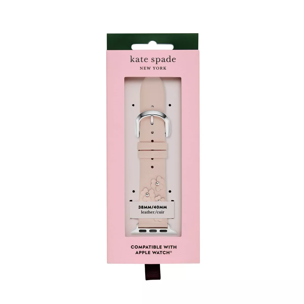 Kate Spade New York Floral Applique Blush Leather 38/40mm Band for Apple Watch