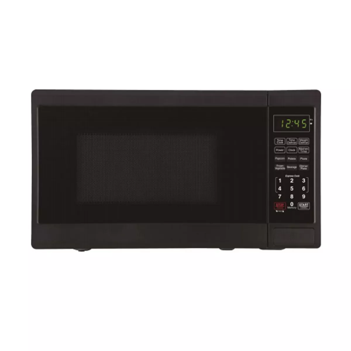 Black+Decker EM720CPY-PM 0.7 Cubic Foot 700 Watt Compact LED Display Countertop Microwave Oven Kitchen Appliance w/ 10 Inch Turntable, Matte Black