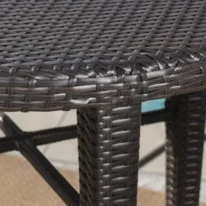 Dominica 5pc Wicker Round Bar Set Multibrown/Light Brown - Christopher Knight Home