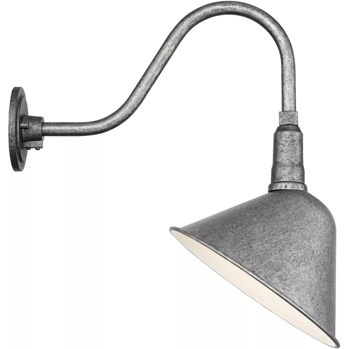 Franklin Iron Works Rustic Farmhouse Outdoor Barn Light Fixture Galvanized 18