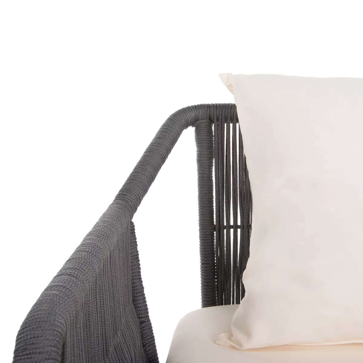 Raldin Rope 4pc Living Set - Natural/Black/White - Safavieh