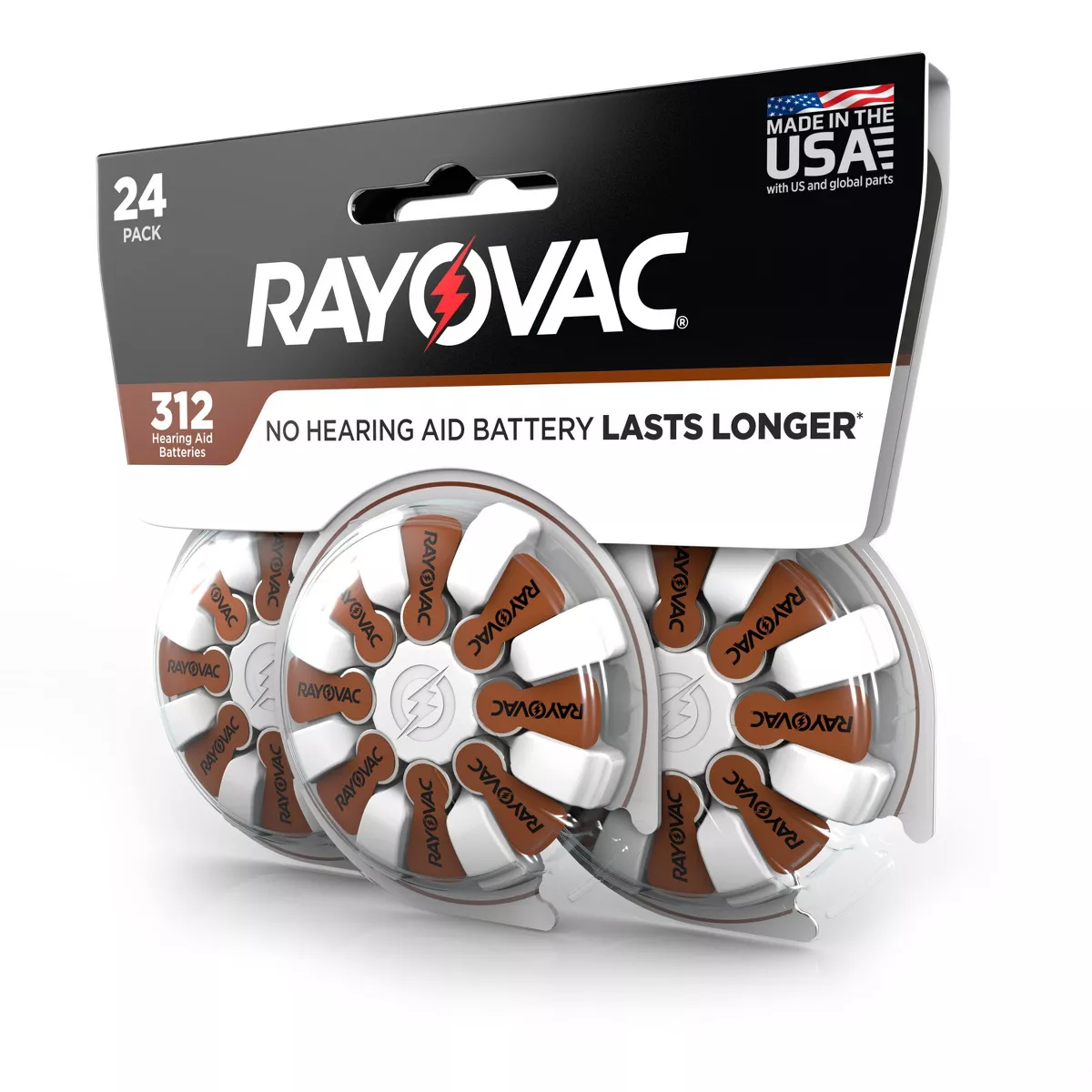 Rayovac Size 312 Hearing Aid Battery - 24pk