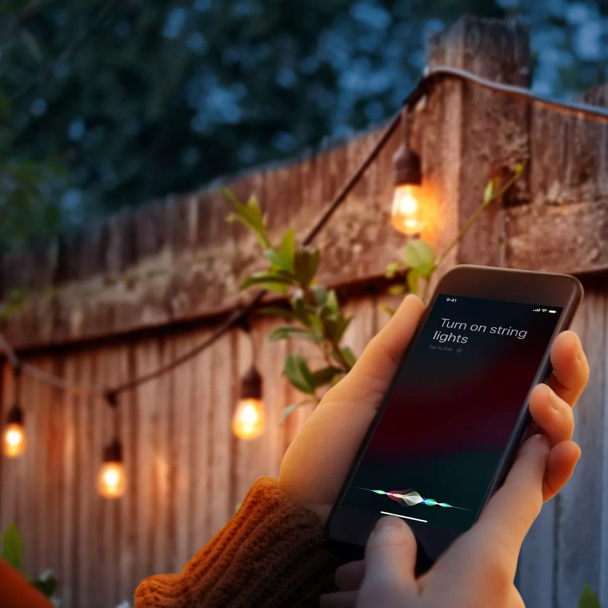 Smart Black Wi-Fi Enabled Voice Activated 2-Outlet Outdoor Plug