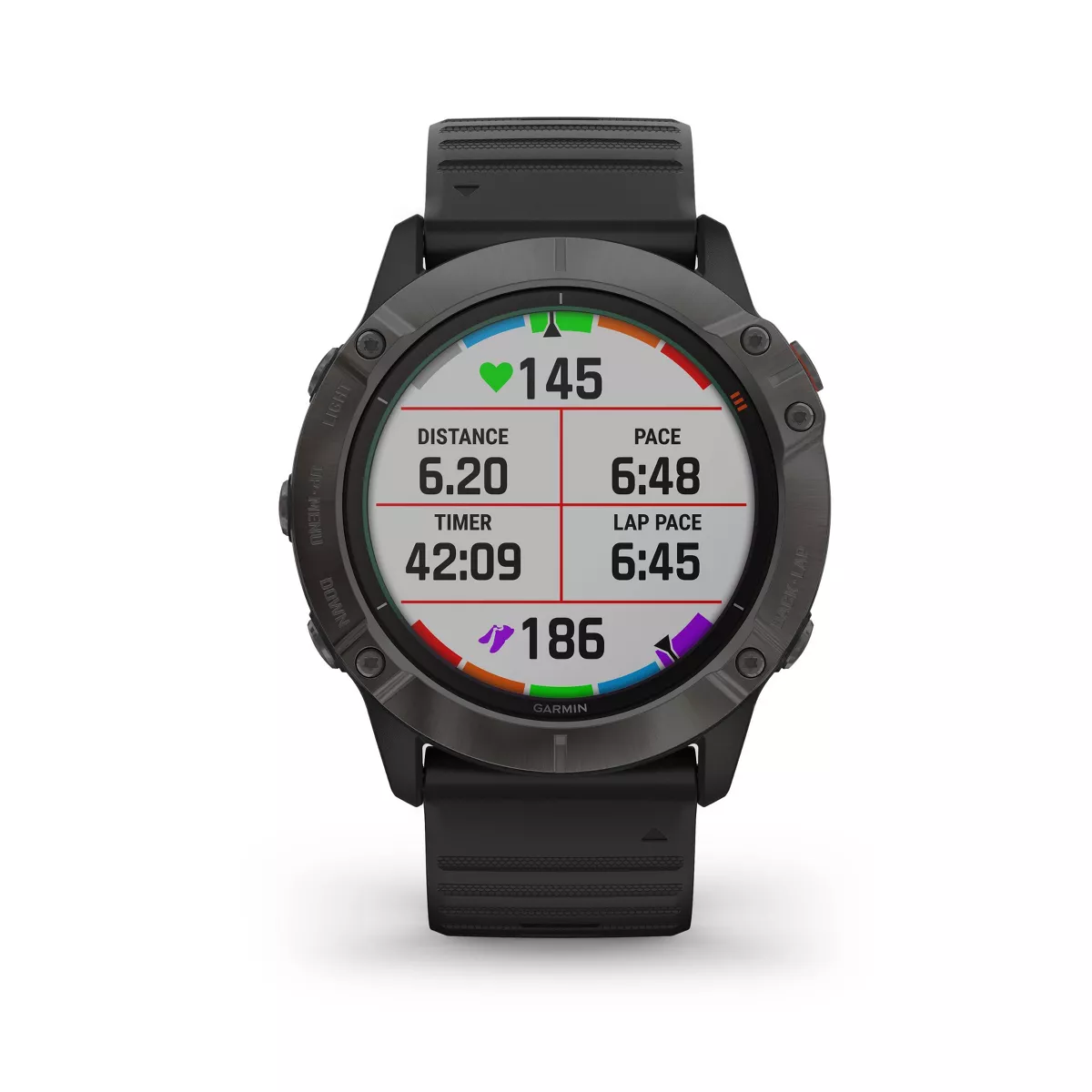 Garmin fenix 6X Pro Solar Titanium Carbon Gray - Black Band